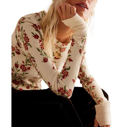 Women's Free People Pretty Little Thermal Long Sleeve Shirt - Primary Image