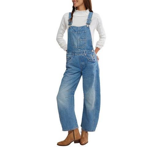 Women's Free People Good Luck Barrel Overalls - Primary Image