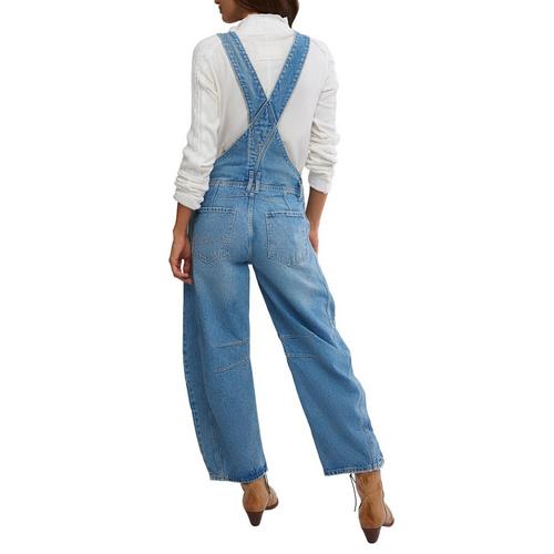 Women's Free People Good Luck Barrel Overalls - Primary Image