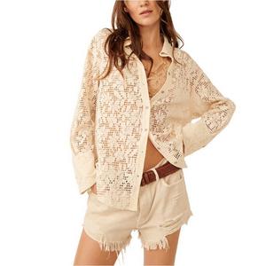 Women's Free People In Your Dreams Long Sleeve Button Up Shirt