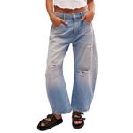 Women's Free People Good Luck Relaxed Fit Barrel Jeans - Thumbnail 1 of 3