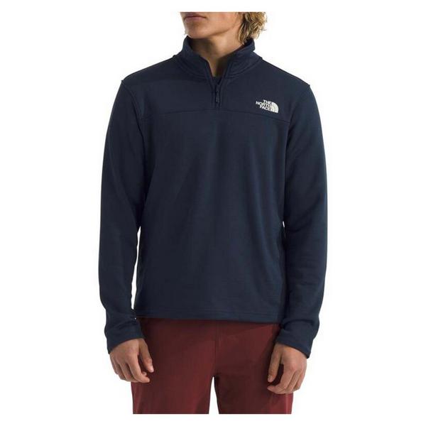 Men's The North Face Cedar Trail Grid Fleece 1/4 Zip Pullover 2XLarge Navy