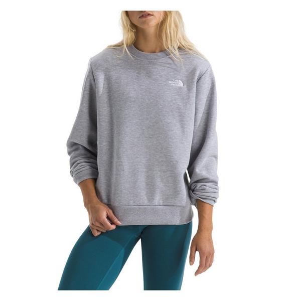 Women's The North Face Evolution Simple Dome Crewneck Sweatshirt Small TNF Pale Grey Heather