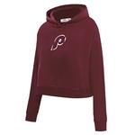 Pro Standard Women's Philadelphia Phillies Classic Fleece Cropped Hoodie - Thumbnail 1 of 2