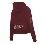 Pro Standard Women's Philadelphia Phillies Classic Fleece Cropped Hoodie - Thumbnail 2 of 2