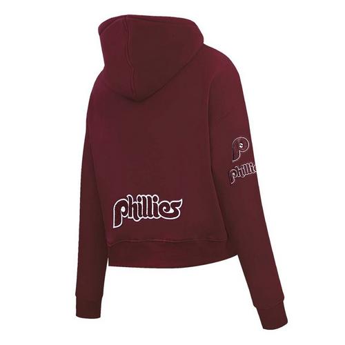 Pro Standard Women's Philadelphia Phillies Classic Fleece Cropped Hoodie - Primary Image