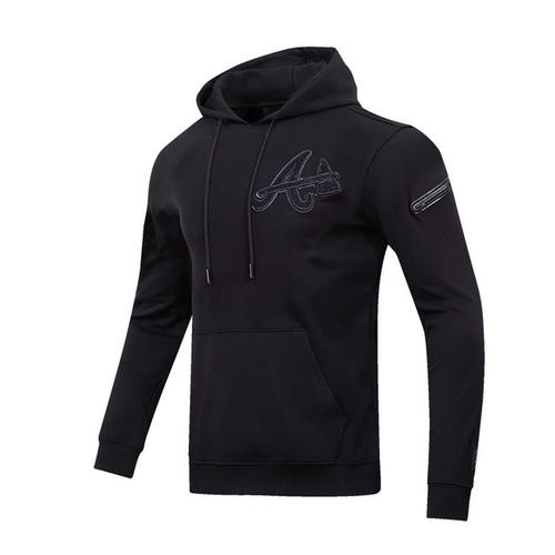 Pro Standard Atlanta Braves Triple Black Hoodie - Primary Image