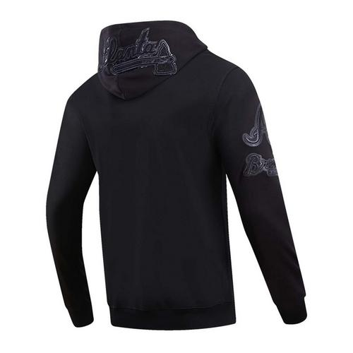 Pro Standard Atlanta Braves Triple Black Hoodie - Primary Image
