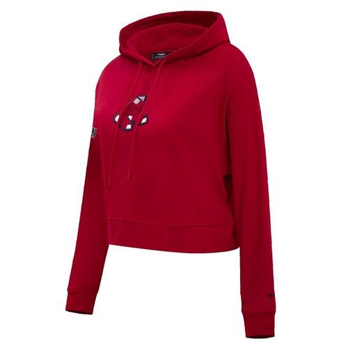 Pro Standard Women's Boston Red Sox Classic Fleece Cropped Hoodie - Primary Image