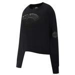 Pro Standard Women's Los Angeles Dodgers Triple Black Fleece Crew - Thumbnail 1 of 2
