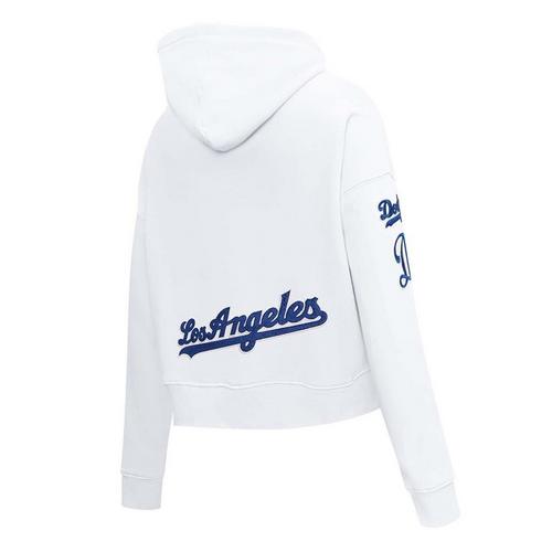 Pro Standard Women's Los Angeles Dodgers Classic Fleece Cropped Hoodie - Primary Image