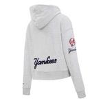Pro Standard Women's New York Yankees Classic Fleece Cropped Hoodie - Thumbnail 2 of 2
