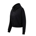 Pro Standard Women's New York Yankees Triple Black Fleece Cropped Hoodie - Thumbnail 1 of 2