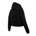 Pro Standard Women's New York Yankees Triple Black Fleece Cropped Hoodie - Thumbnail 2 of 2