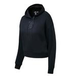 Pro Standard Women's San Francisco Giants Triple Black Fleece Cropped Hoodie - Thumbnail 1 of 2