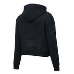 Pro Standard Women's San Francisco Giants Triple Black Fleece Cropped Hoodie - Thumbnail 2 of 2
