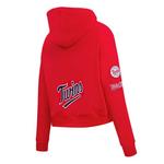 Pro Standard Women's Minnesota Twins Classic Fleece Cropped Hoodie - Thumbnail 2 of 2