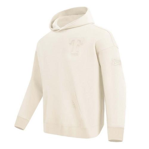 Pro Standard Texas Rangers Neutral Drop Shoulder Fleece Hoodie - Primary Image