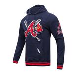Pro Standard Atlanta Braves Mash Up Rib Hoodie - Thumbnail 1 of 2