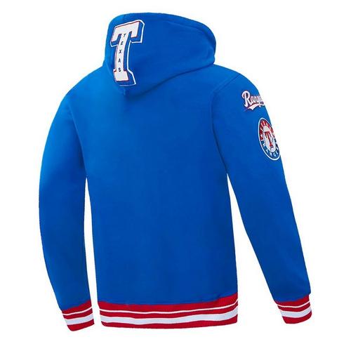 Pro Standard Texas Rangers Mash Up Rib Fleece Hoodie - Primary Image