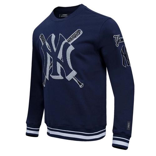 Pro Standard New York Yankees Mash Up Rib Fleece Crew - Primary Image