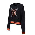 Pro Standard Women's San Francisco Giants Mash Up Rib Fleece Crew - Thumbnail 1 of 2