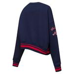 Pro Standard Women's Atlanta Braves Mash Up Rib Fleece Crew - Thumbnail 2 of 2