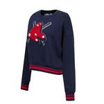 Pro Standard Women's Boston Red Sox Mash Up Rib Fleece Crew - Thumbnail 1 of 2
