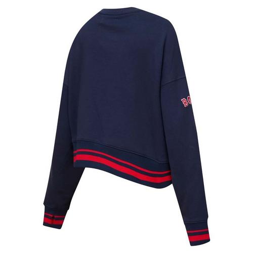 Pro Standard Women's Boston Red Sox Mash Up Rib Fleece Crew - Primary Image