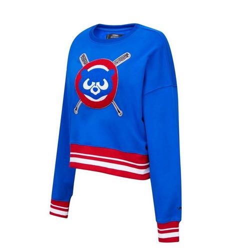 Pro Standard Women's Chicago Cubs Mash Up Rib Fleece Crew - Primary Image