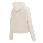 Pro Standard Women's Atlanta Braves Neutral Cropped Fleece Hoodie - Thumbnail 2 of 2