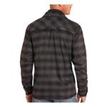 Men's Rock & Roll Denim Brushed Ombre Plaid Full Zip Shirt Jacket - Thumbnail 2 of 3