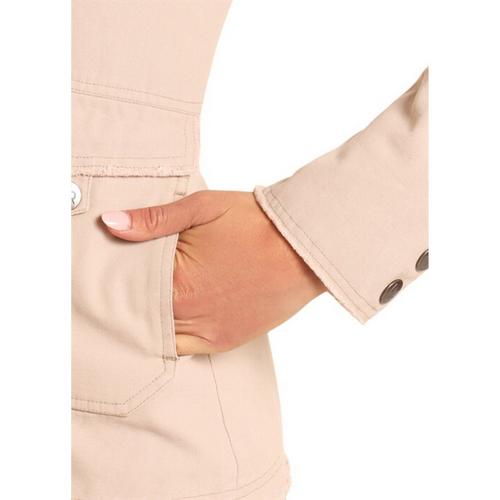 Women's Rock & Roll Denim Cotton Canvas Jacket - Primary Image