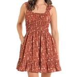 Women's Rock & Roll Denim Desert Square Neck Dress - Thumbnail 2 of 3