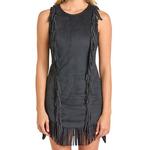 Women's Rock & Roll Denim West Desperado Microsuede Fringe  Dress - Thumbnail 3 of 3