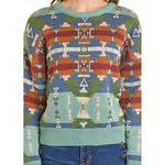 Women's Rock & Roll Denim Aztec Pullover Sweater - Thumbnail 3 of 3