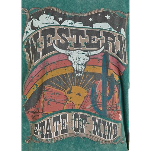 Women's Rock & Roll Denim Western State Of Mind T-Shirt - Primary Image