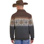 Men's Rock & Roll Denim Border Jacquard Bomber Jacket - Thumbnail 2 of 5