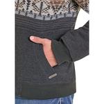 Men's Rock & Roll Denim Border Jacquard Bomber Jacket - Thumbnail 3 of 5