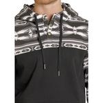 Men's Rock & Roll Denim Aztec Block Hoodie - Thumbnail 3 of 3