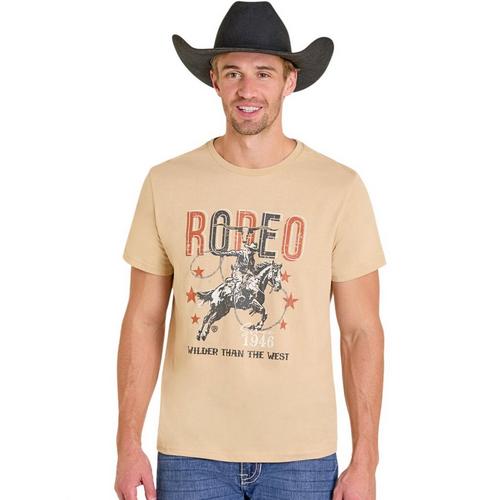 Men's Rock & Roll Denim Rodeo Rider T-Shirt - Primary Image