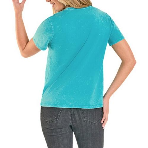 Women's Rock & Roll Denim Yeehaw Y'all T-Shirt - Primary Image