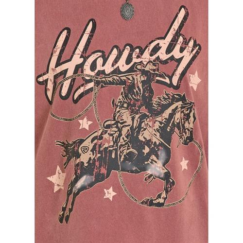 Women's Rock & Roll Denim Howdy T-Shirt - Primary Image