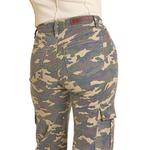 Women's Rock & Roll Denim Camo Relaxed Flare Cargo Pants - Thumbnail 4 of 5