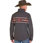 Men's Rock & Roll Denim Aztec Border Bonded Softshell Jacket - Thumbnail 2 of 3