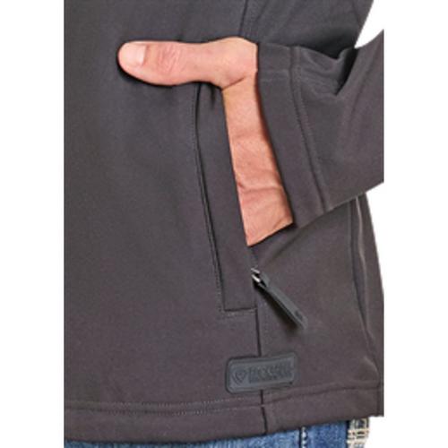 Men's Rock & Roll Denim Aztec Border Bonded Softshell Jacket - Primary Image