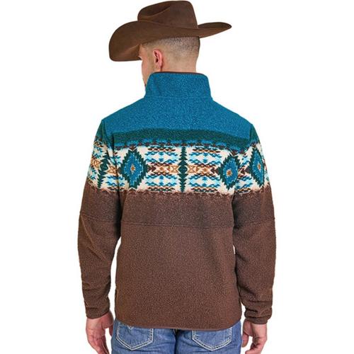Men's Rock & Roll Denim Aztec Border Berber - Primary Image