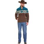 Men's Rock & Roll Denim Aztec Border Berber - Thumbnail 3 of 3