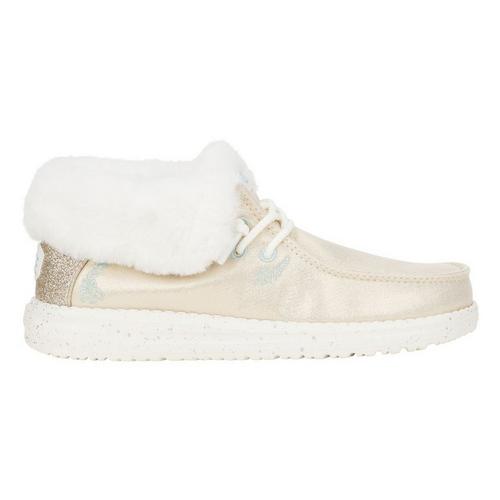 Big Girls' HEYDUDE Wendy Metallic Fold Cozy Shoes - Primary Image