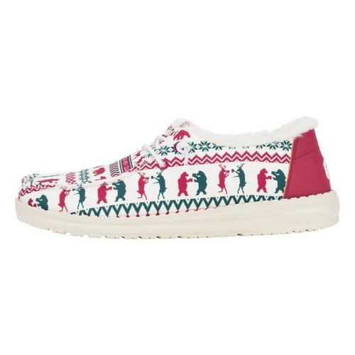 Women's HEYDUDE Wendy Holiday Cheers Shoes - Primary Image